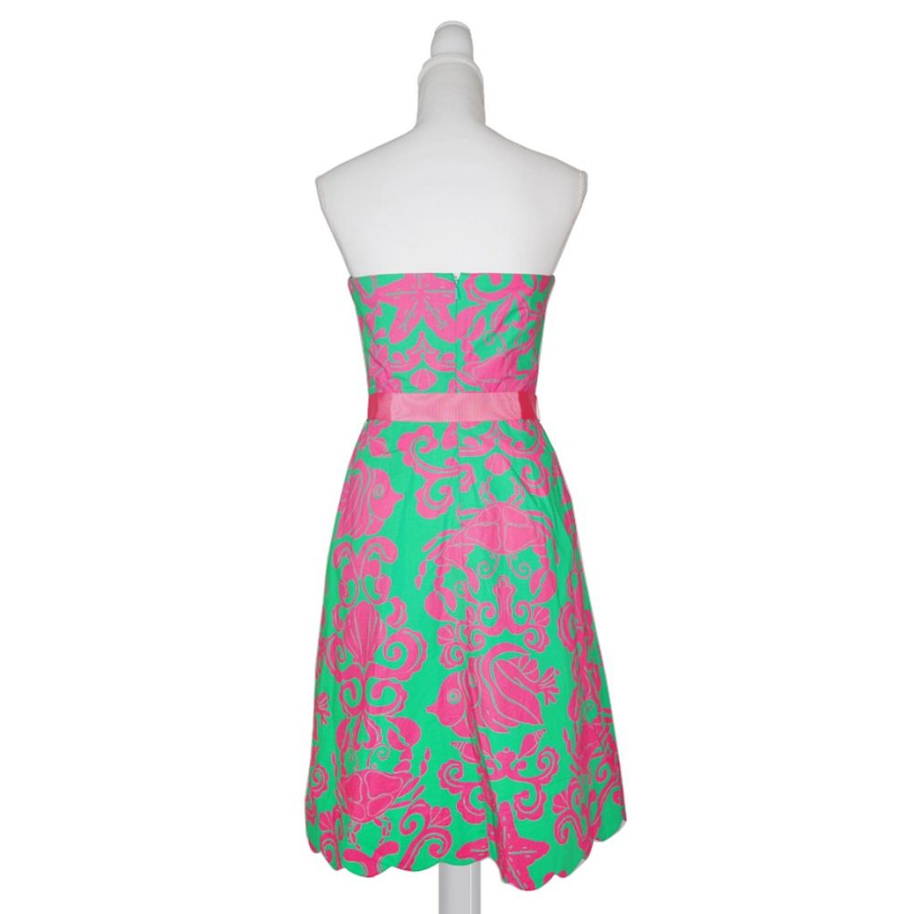 Lilly Pulitzer Sienna Dress Where's the Reef Print - Picture 2 of 4
